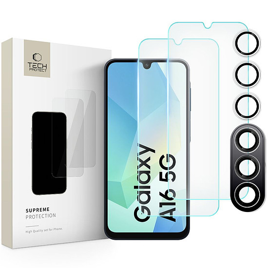 Tech-Protect Supreme edzett üveg Samsung Galaxy A16 4G / 5G készülékhez - átlátszó