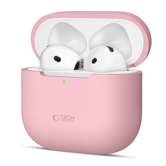 Tech-Protect szilikontok Apple AirPods 4-hez - rózsaszín