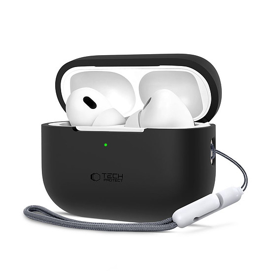 Tech-Protect szilikontok Apple AirPods Pro 1 / 2 fülhallgatóhoz - fekete