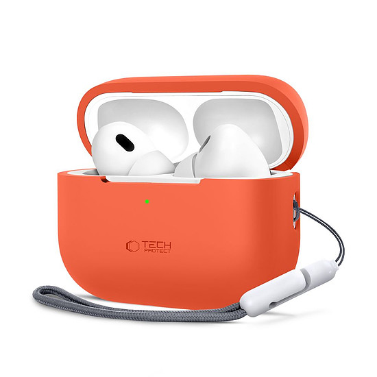 Tech-Protect szilikontok Apple AirPods Pro 1 / 2 fülhallgatóhoz - narancssárga