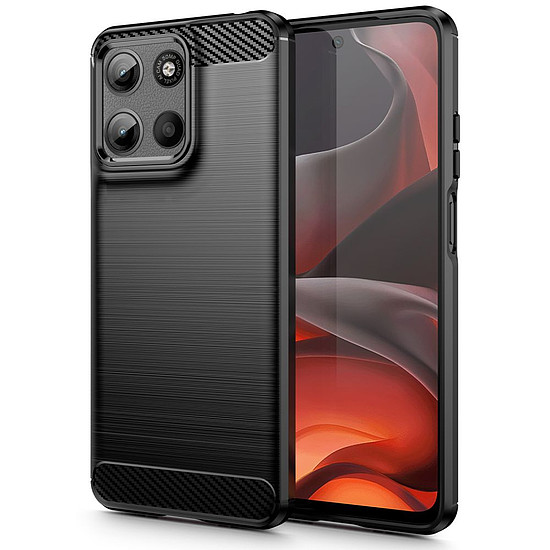 Tech-Protect TPUkarbon tok Motorola Moto G15 / G15 Power készülékhez, fekete