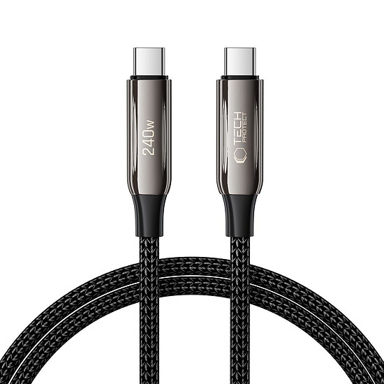 Tech-Protect UB10T Ultraboost USB-C PD240W/QC4.0 kábel 100cm - fekete