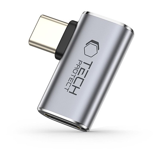 Tech-Protect Ultraboost AA01 USB-C ferde adapter - szürke