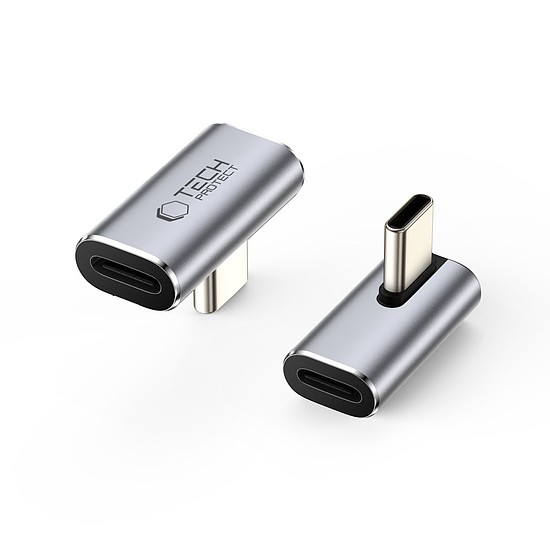 Tech-Protect Ultraboost AA03 USB-C ferde adapter - szürke