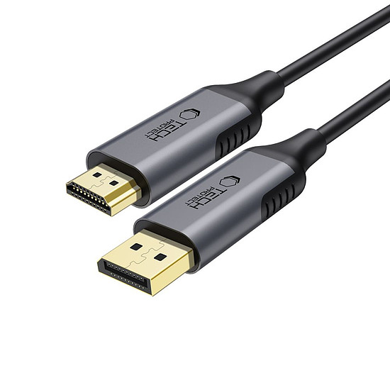 Tech-Protect UltraBoost DisplayPort / HDMI 2.0 kábel 4K 60Hz 2m - fekete