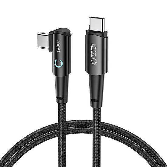 Tech-Protect UltraBoost L USB-C / USB-C 60W 6A kábel 1m - szürke