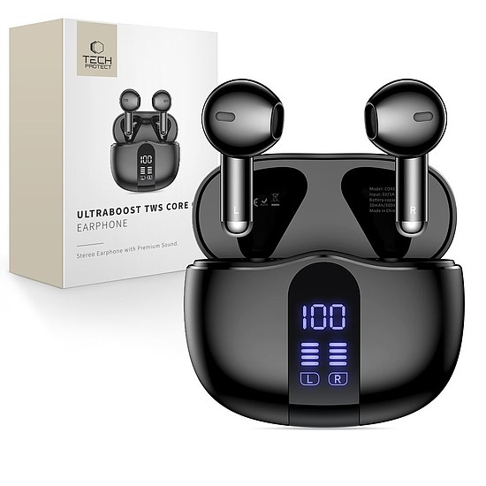 Tech-Protect UltraBoost TWS Core G2 fejhallgató - fekete