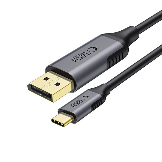Tech-Protect UltraBoost USB-C - DisplayPort 1.4 8K 60Hz kábel 180cm - fekete
