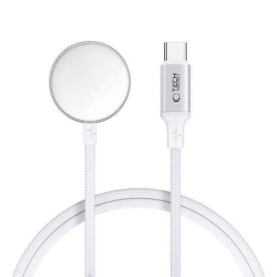 Tech-Protect UltraBoost USB-C induktív töltő Apple Watch-hoz 1m - fehér