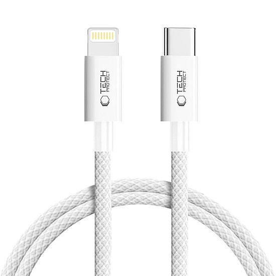 Tech-Protect UltraBoost USB-C / Lightning PD27W/3A kábel 100 cm - szürke