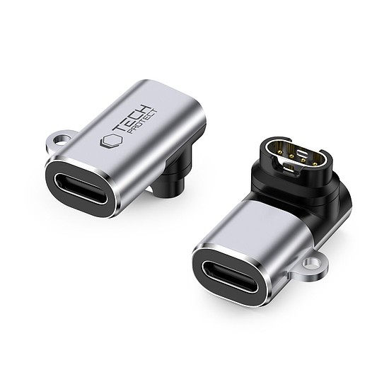 Tech-Protect Ultraboost USB-C szögadapter Garmin órához - szürke