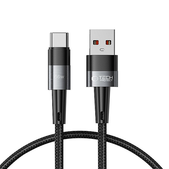 Tech-Protect UltraBoost USB-C / USB-A kábel 66W 6A 0.5m - szürke