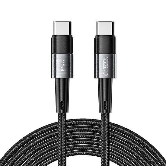 Tech-Protect UltraBoost USB-C / USB-C PD kábel 100W 5A 3m - szürke