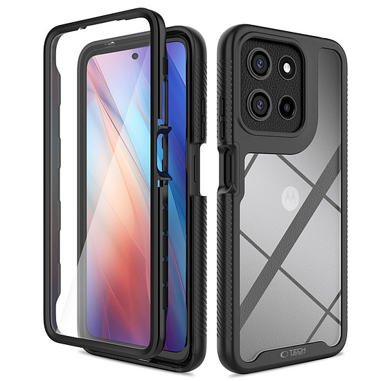 Tech-Protect védőtok Motorola Moto G15 / G15 Power / G05 / E15 készülékhez - fekete