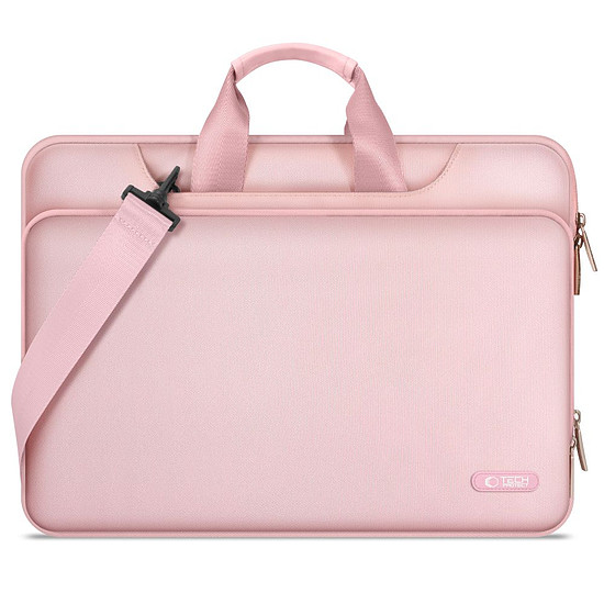Tech-Protect zsebes laptop táska 13-14 - rózsaszín