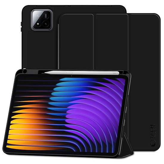 TechProtect SmartCase tolltok Xiaomi Pad 7 / 7 Pro-hoz - fekete