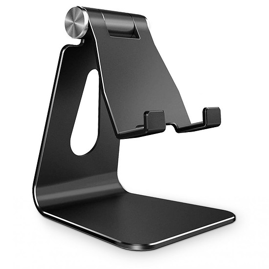 Techsuit - Asztali tartó (Z4a) - Összecsukható, telefonhoz, táblagéphez, max. 8" - Fekete (KF2310390)