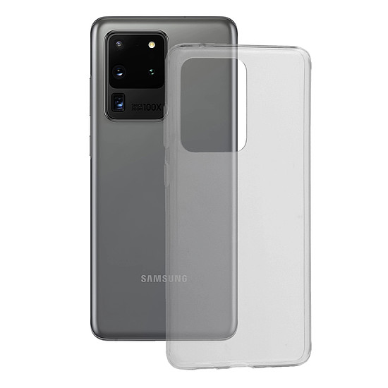 Techsuit - átlátszó szilikon (tömeges) - Samsung Galaxy S20 Ultra 4G / S20 Ultra 5G - átlátszó (KF231531)