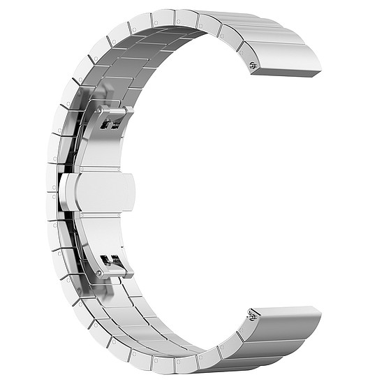 Techsuit - Óraszíj 22mm (W012) - Huawei Watch GT 2 (46mm)/GT 2 Pro/GT 3 Pro (46mm)/Ultimate, Xiaomi Watch S1 - Ezüst (KF2317498)