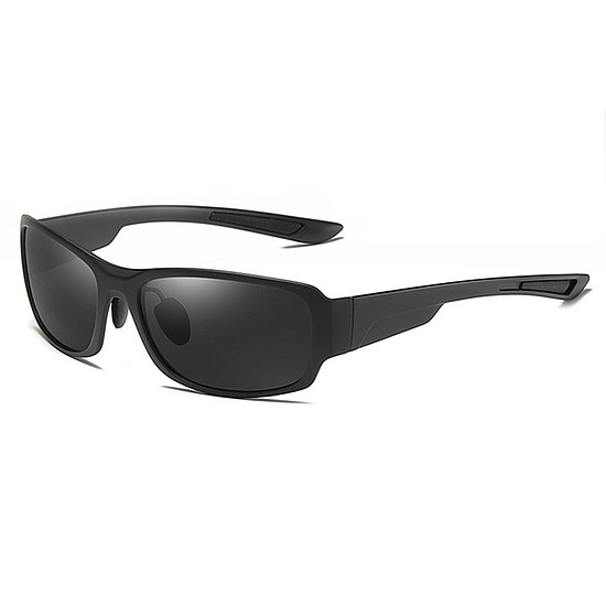 Techsuit - Polarized TR90 (MM108) napszemüveg - UV védelem - Matt fekete / szürke (KF237631)