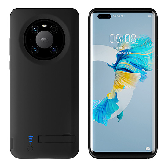 Techsuit - Power Pro akkumulátor tok - Huawei Mate 40 Pro - 4800 mAh - Fekete (KF233763)