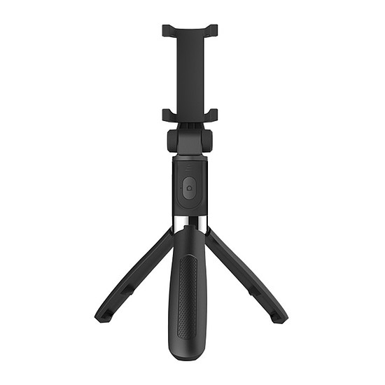 Techsuit - Selfie Stick (L01) - Stabil állványtartó kihúzható karral, Bluetooth távirányító, 70 cm - Fekete (KF2313349)