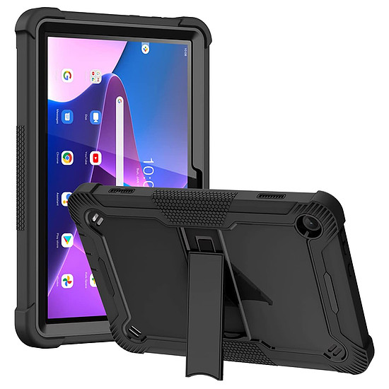 Techsuit - strapabíró TabShell + képernyővédő fólia - Lenovo Tab M10 3rd Gen (TB328FU/TB328XU) - fekete (KF2326996)