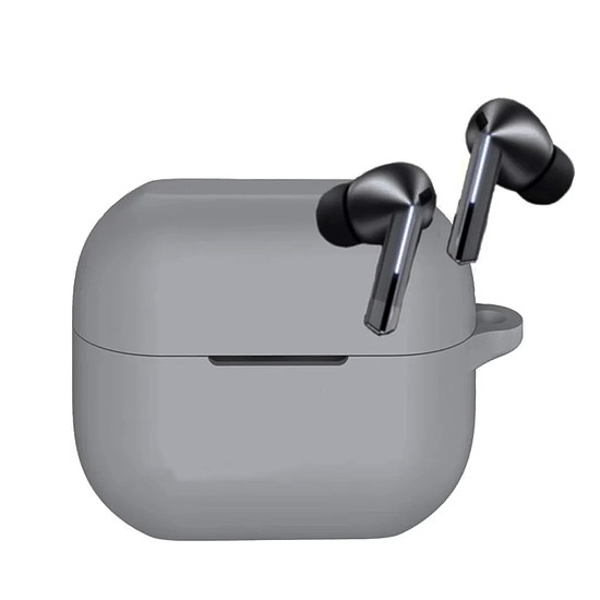 Techsuit - szilikon tok - Samsung Galaxy Buds 3/3 Pro készülékhez, sima ultravékony anyag - szürke (KF2335634)
