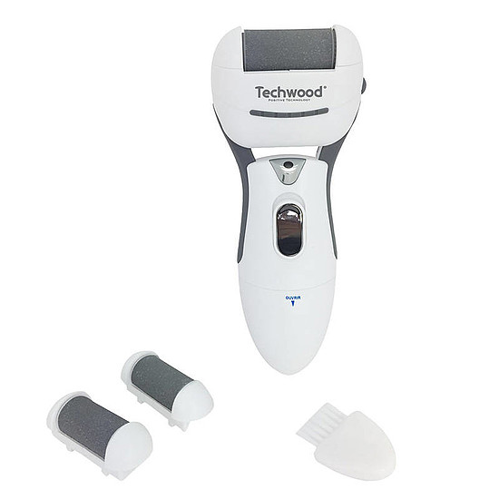 Techwood elektromos lábreszelő, fehér és szürke (TRE-107)