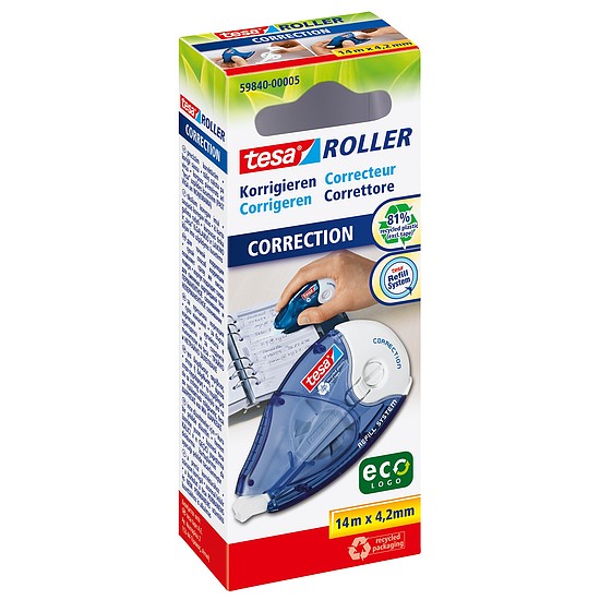 Tesa hibajavító roller 4,2 mm x 14 m utántölthető 59840