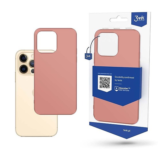 Tok iPhone 13 Pro Max készülékhez a 3mk Matt Case sorozatból - rózsaszín