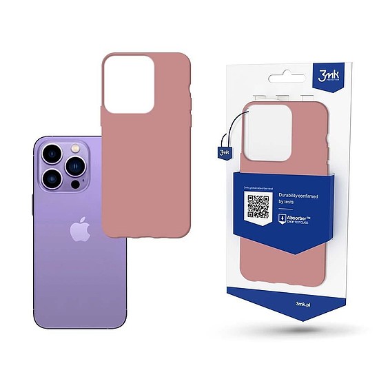 Tok iPhone 14 Pro Max készülékhez a 3mk Matt Case sorozatból - rózsaszín