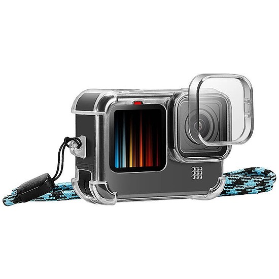 Tok objektívsapkával és nyakpánttal PULUZ GoPro Hero-hoz 9/10/11 (PU932T)