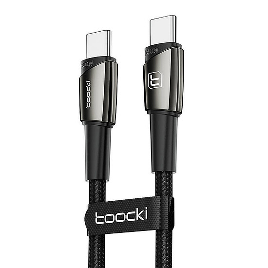 Toocki CC töltőkábel, 1 m, 140 W, fekete (TXCTT 14-LG01)