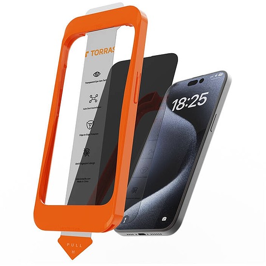 Torras Install Master edzett üveg iPhone 16 Plus-hoz (X00FX1541)