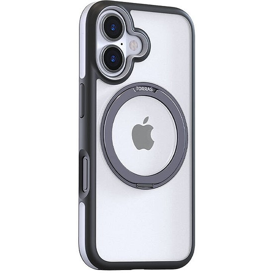 Torras Ostand R Fusion tok iPhone 16 Plus készülékhez fekete (X00FX1878)
