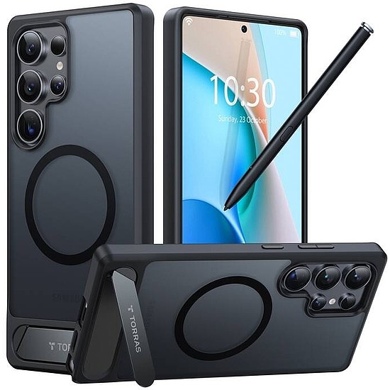 Torras Phone Case Pstand sorozat Samsung S25 Ultra készülékhez fekete (X00FX2225)