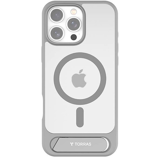 Torras Pstand sorozatú tok iPhone 16 Pro Max készülékhez szürke (X00FX1944)