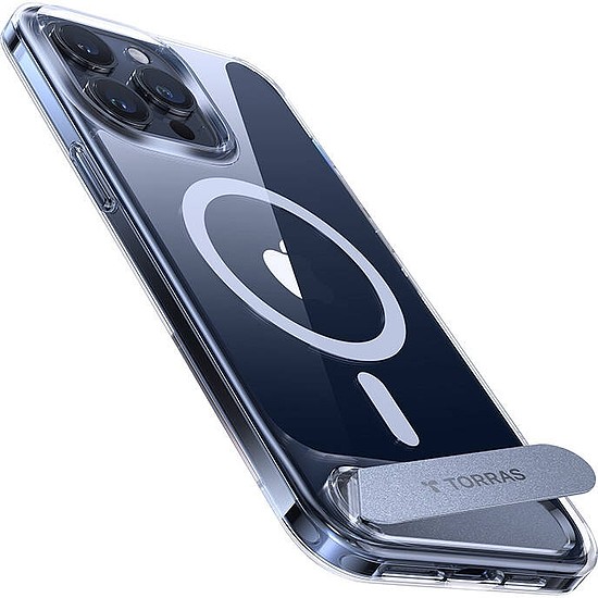 Torras UPRO állvány tok iPhone 15 Pro Max készülékhez átlátszó (X00FX0388)