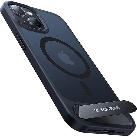 Torras UPRO állvány tok iPhone 15 Pro Max készülékhez fekete (X00FX0384)