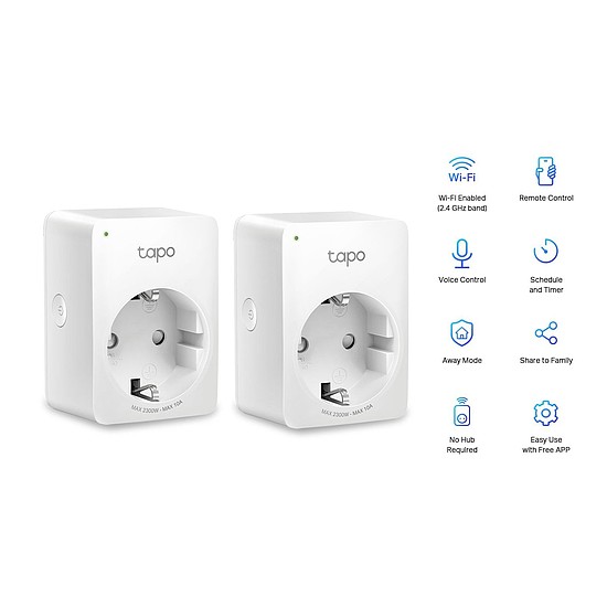 TP-Link Tapo P100 Mini Smart Wi-Fi Socket (2-pack)