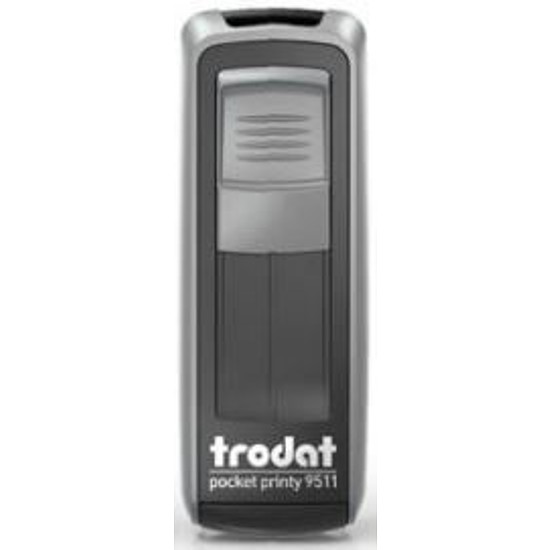Trodat Pocket Printy 9512 zsebbélyegző önfestékező 47x18 mm ezüst