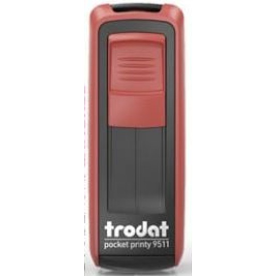 Trodat Pocket Printy 9512 zsebbélyegző önfestékező 47x18 mm piros