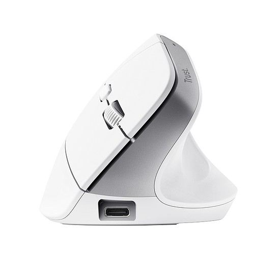 Trust Bayo+ - Ergonomikus vezeték nélküli egér fehér (25399)
