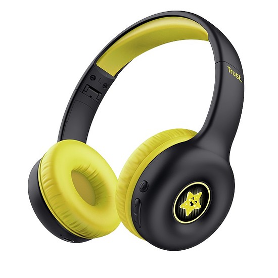 Trust Nouna - Vezeték nélküli Bluetooth füles fejhallgató gyerekeknek fekete (25405)