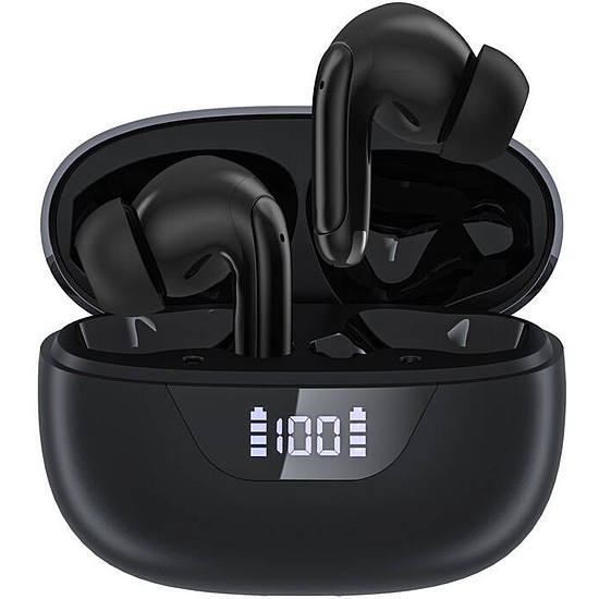 TWS Choetech BH-T60 ENC+ANC vezeték nélküli fejhallgató (BH-T60-black)