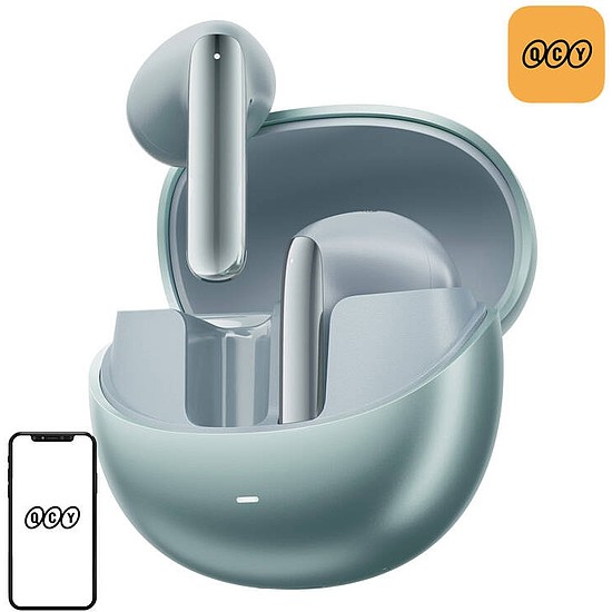 TWS QCY AilyBuds Pro+ HT10 Pro fejhallgató, ANC zöld (HT10 pro green)