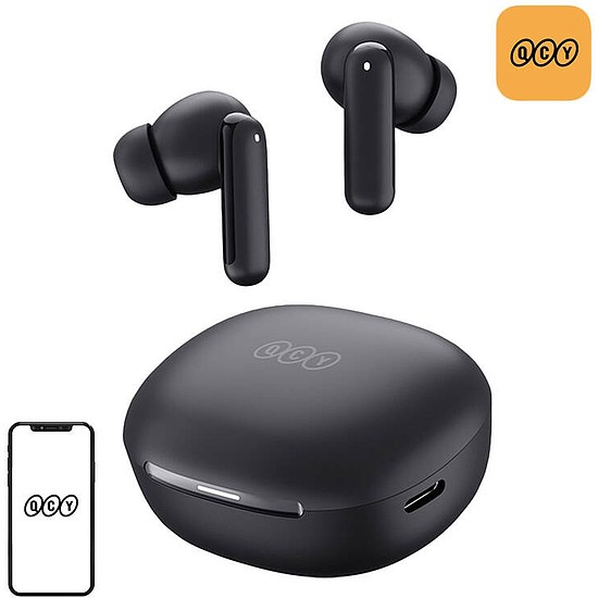 TWS QCY MeloBuds HT16 fejhallgató fekete (HT16 black)