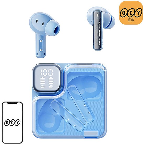 TWS QCY MeloBuds Neo T31 fejhallgató kék (T31 blue)