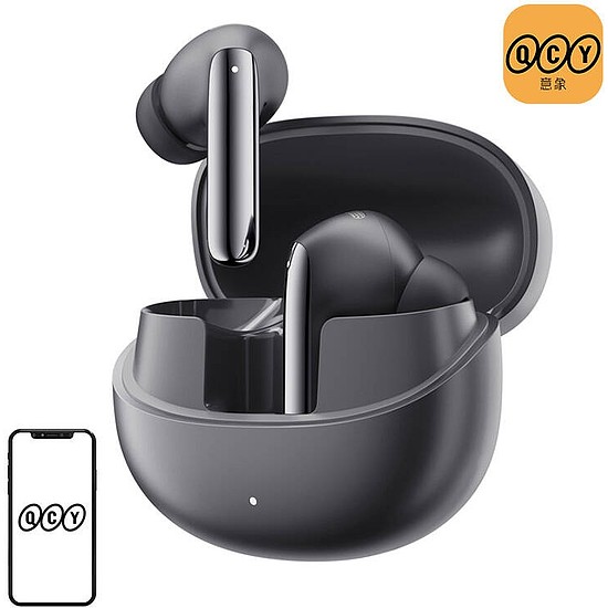 TWS QCY MeloBuds Pro HT08 fejhallgató, ANC fekete (HT08 black)